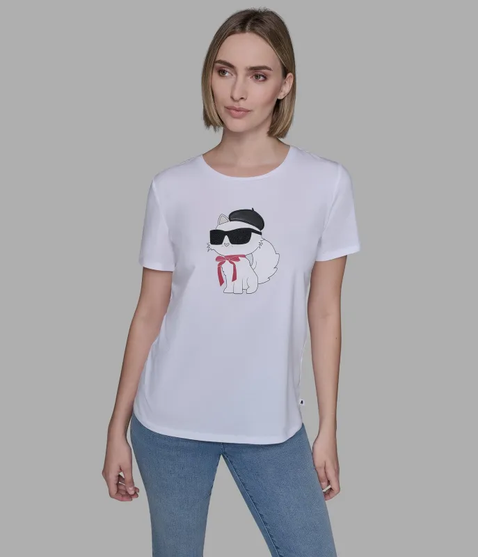 CHOUPETTE IN BERET TEE sold by Karl Lagerfeld Paris