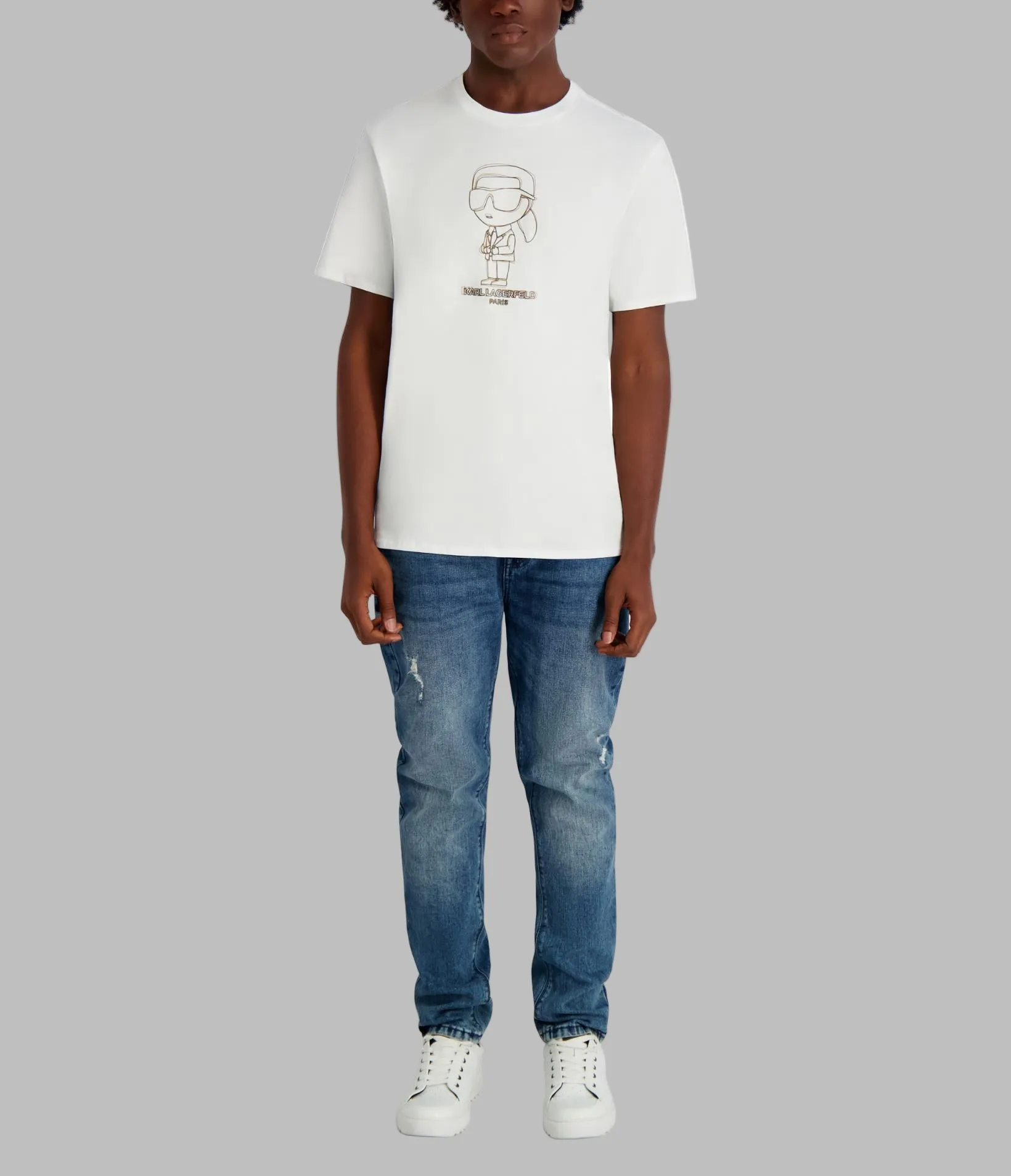 KARL DOLL OUTLINE TEE sold by Karl Lagerfeld Paris product image thumbnail 4