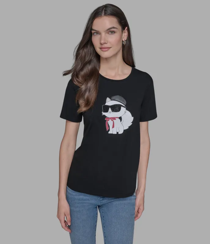 CHOUPETTE IN BERET TEE sold by Karl Lagerfeld Paris