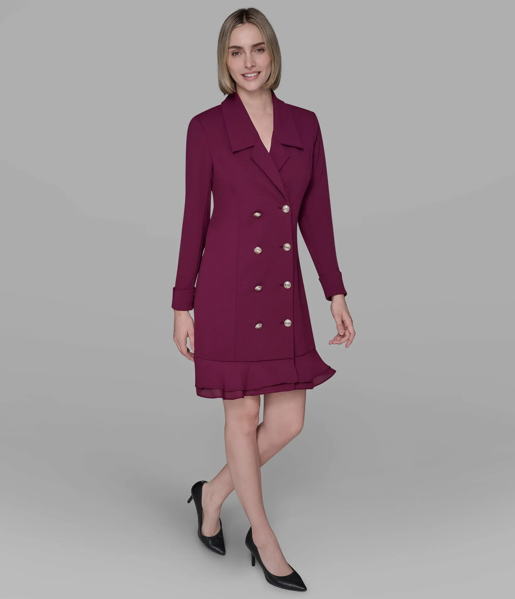 DOUBLE-BREASTED BLAZER DRESS sold by Karl Lagerfeld Paris product image thumbnail 4