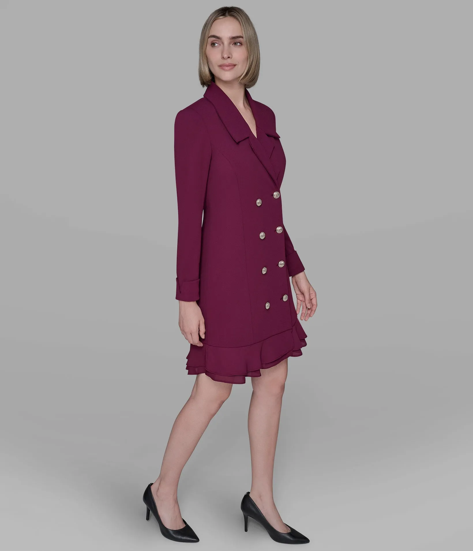 DOUBLE-BREASTED BLAZER DRESS sold by Karl Lagerfeld Paris product image thumbnail 3