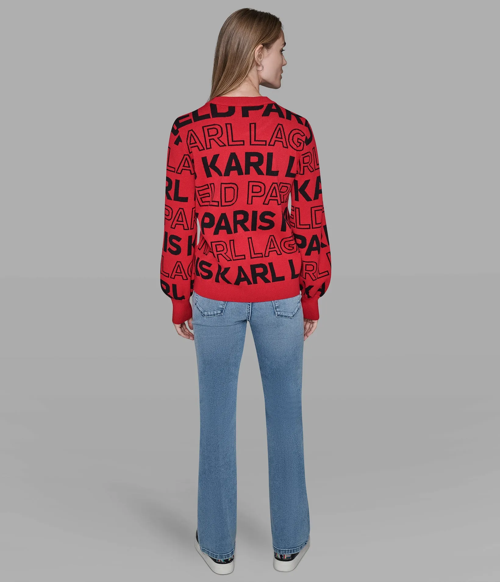 LOGO EMBELLISHED SWEATER sold by Karl Lagerfeld Paris product image thumbnail 2