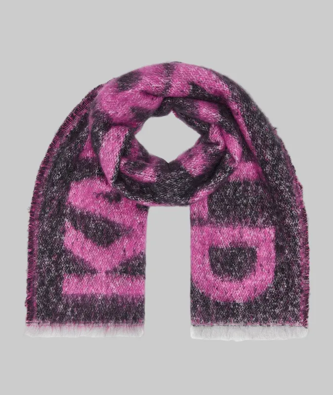 LOGO FLUFFY BLANKET SCARF sold by Karl Lagerfeld Paris