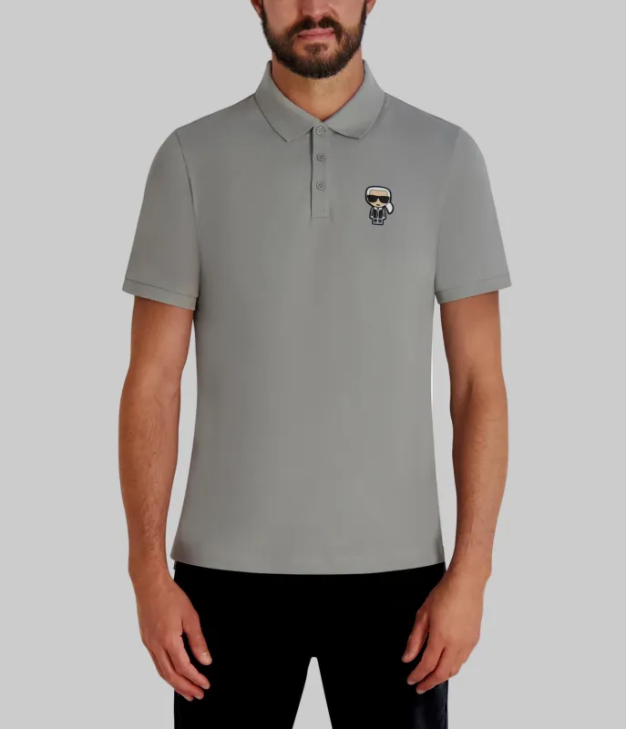 PIQUE 3 BUTTON POLO WITH KARL sold by Karl Lagerfeld Paris