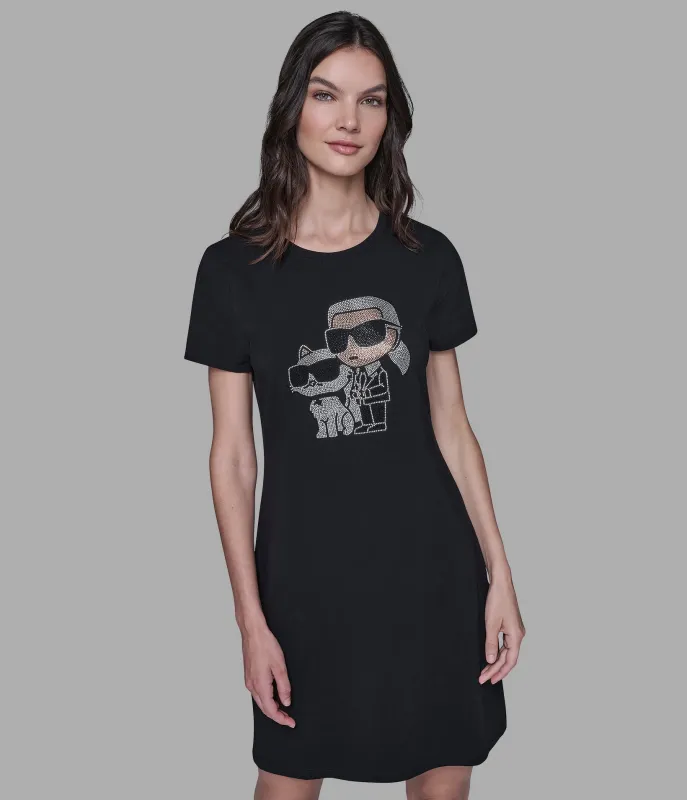 KARL DUO T-SHIRT DRESS sold by Karl Lagerfeld Paris