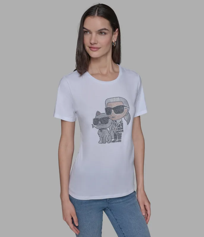 ROUND HEAD DUO TEE sold by Karl Lagerfeld Paris