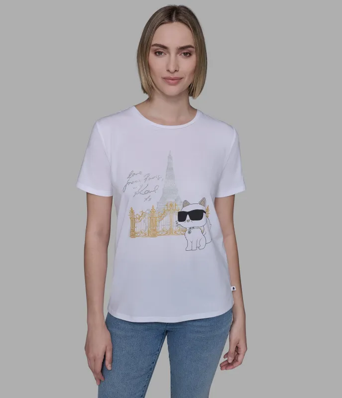 CHOUPETTE PARIS TEE sold by Karl Lagerfeld Paris
