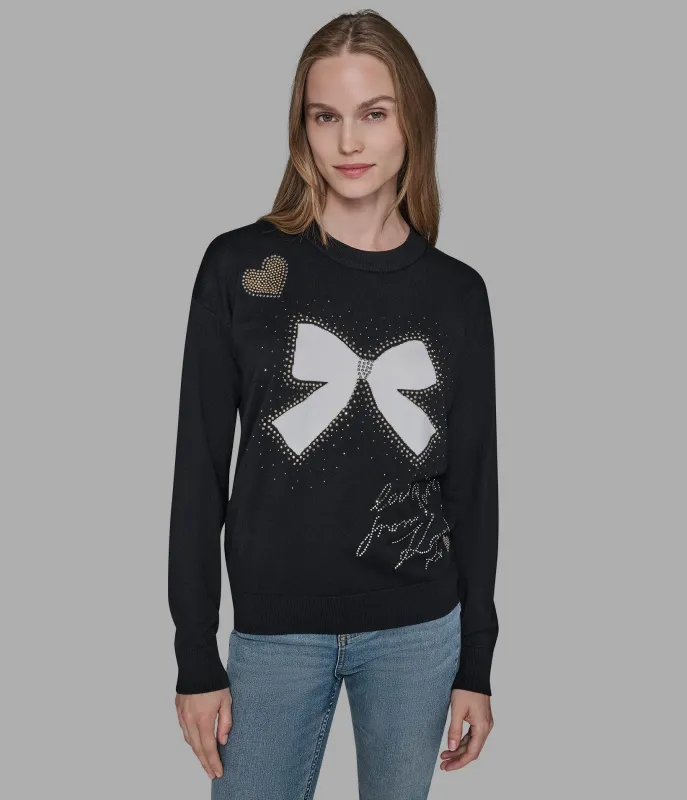 WHIMSY BOW SWEATER sold by Karl Lagerfeld Paris