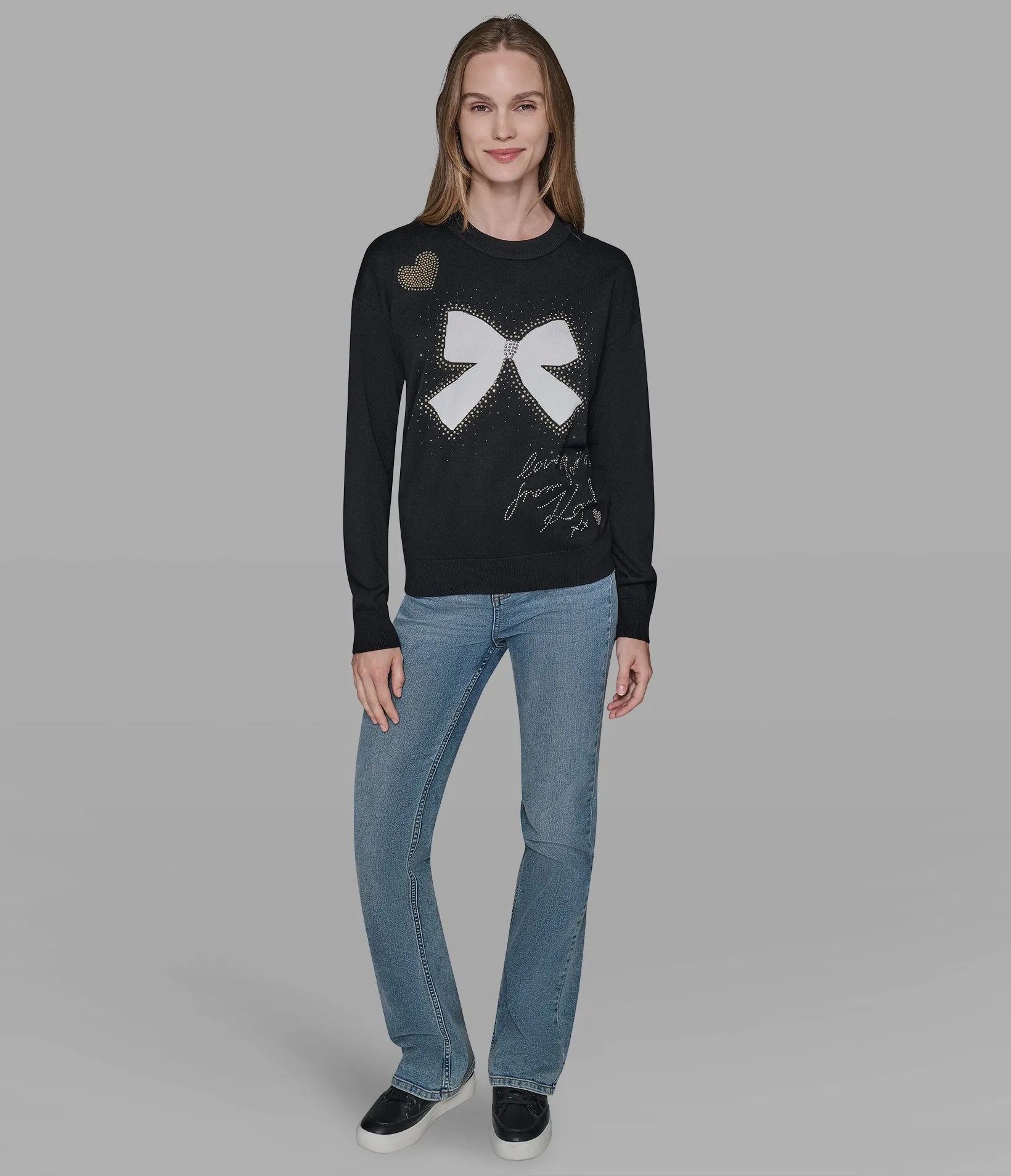 WHIMSY BOW SWEATER sold by Karl Lagerfeld Paris product image thumbnail 3