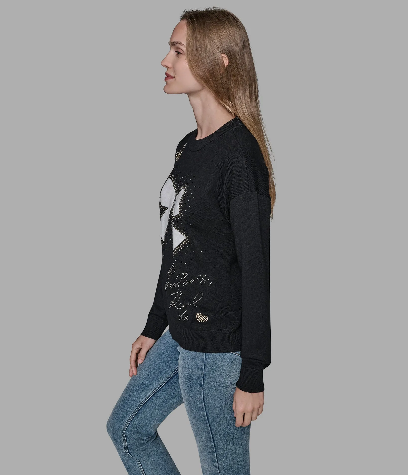 WHIMSY BOW SWEATER sold by Karl Lagerfeld Paris product image thumbnail 4