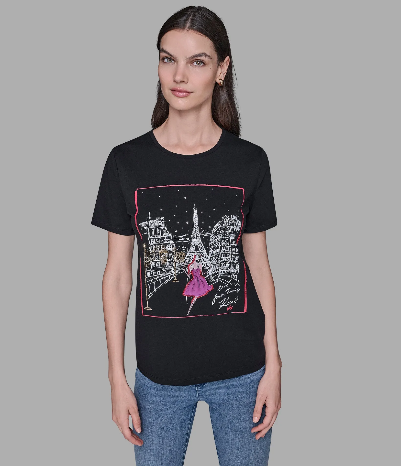 HOLIDAYS IN PARIS TEE sold by Karl Lagerfeld Paris