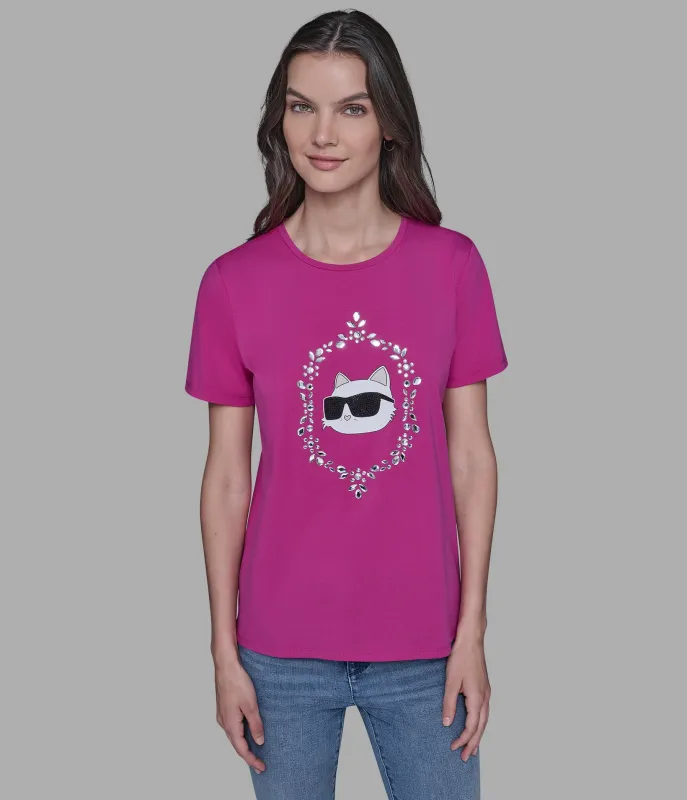 CHOUPETTE FRAME TEE sold by Karl Lagerfeld Paris