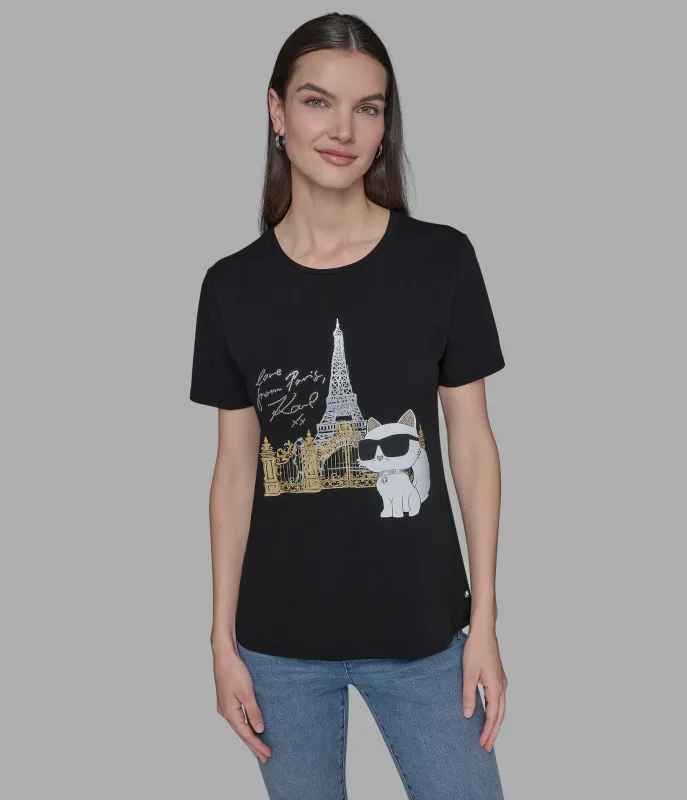 CHOUPETTE PARIS TEE sold by Karl Lagerfeld Paris