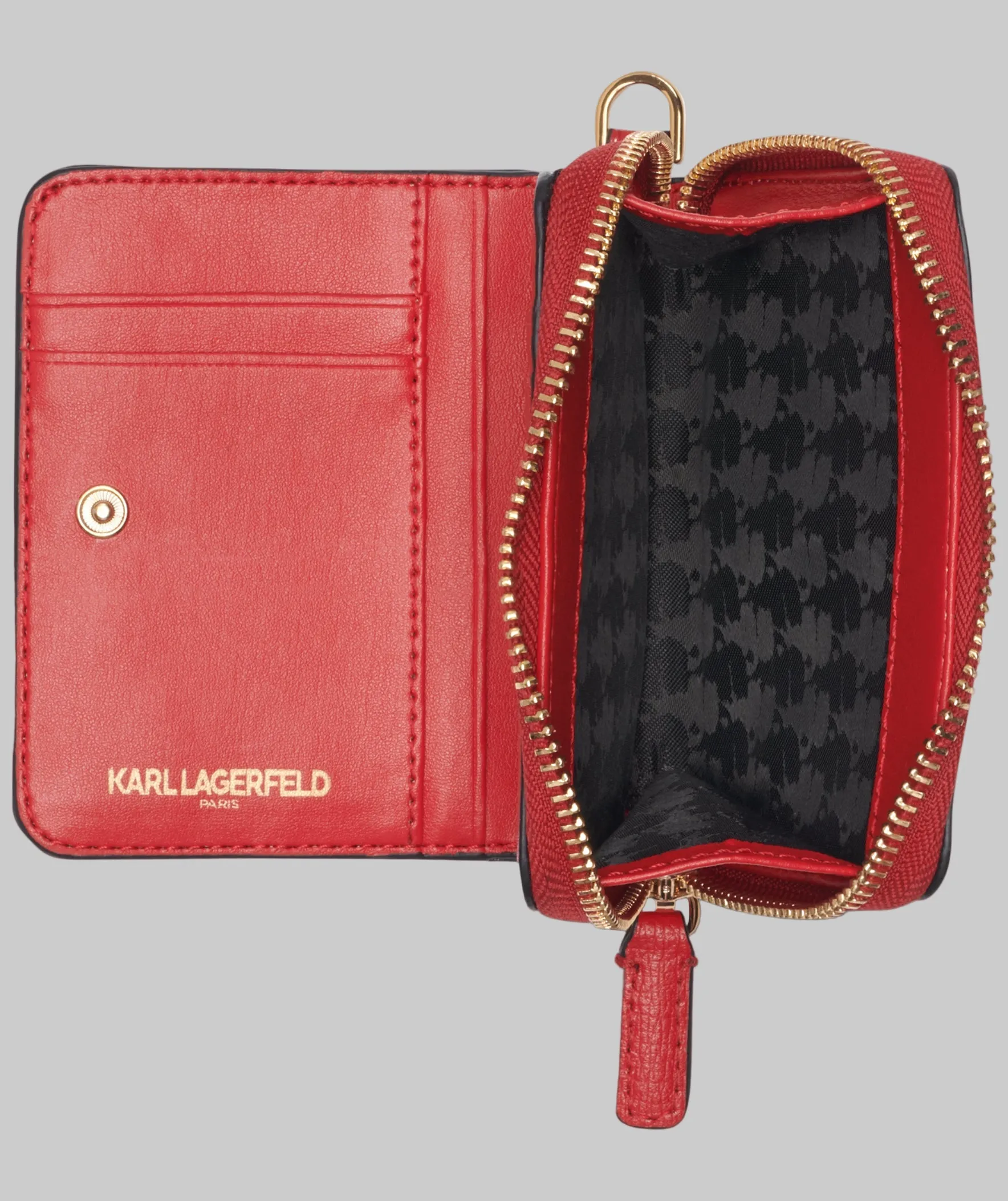 SMALL ZIP WALLET BLACK WITH KATE PINS sold by Karl Lagerfeld Paris product image thumbnail 4