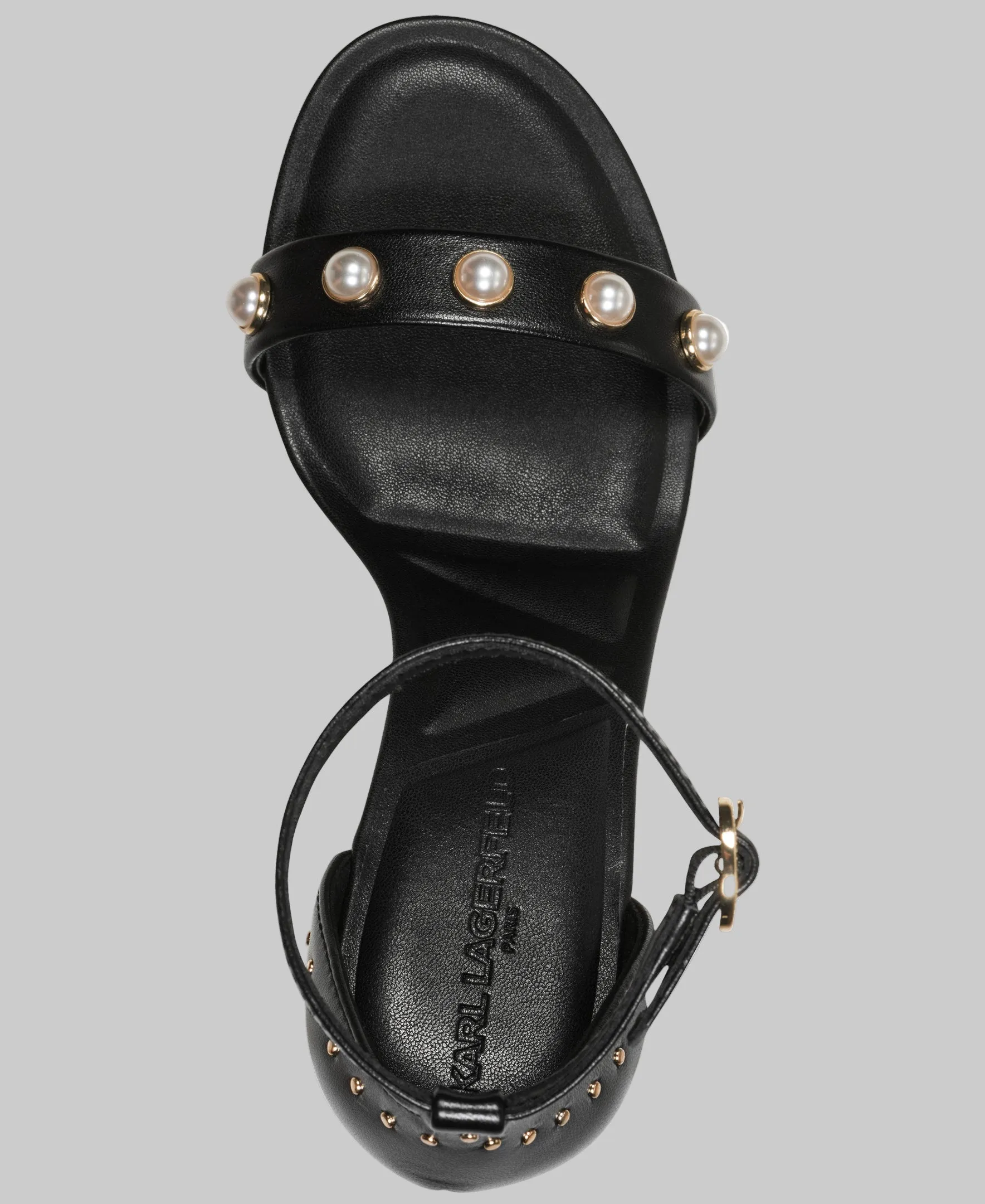 KENZ PEARL ANKLE STRAP SANDAL sold by Karl Lagerfeld Paris product image thumbnail 3