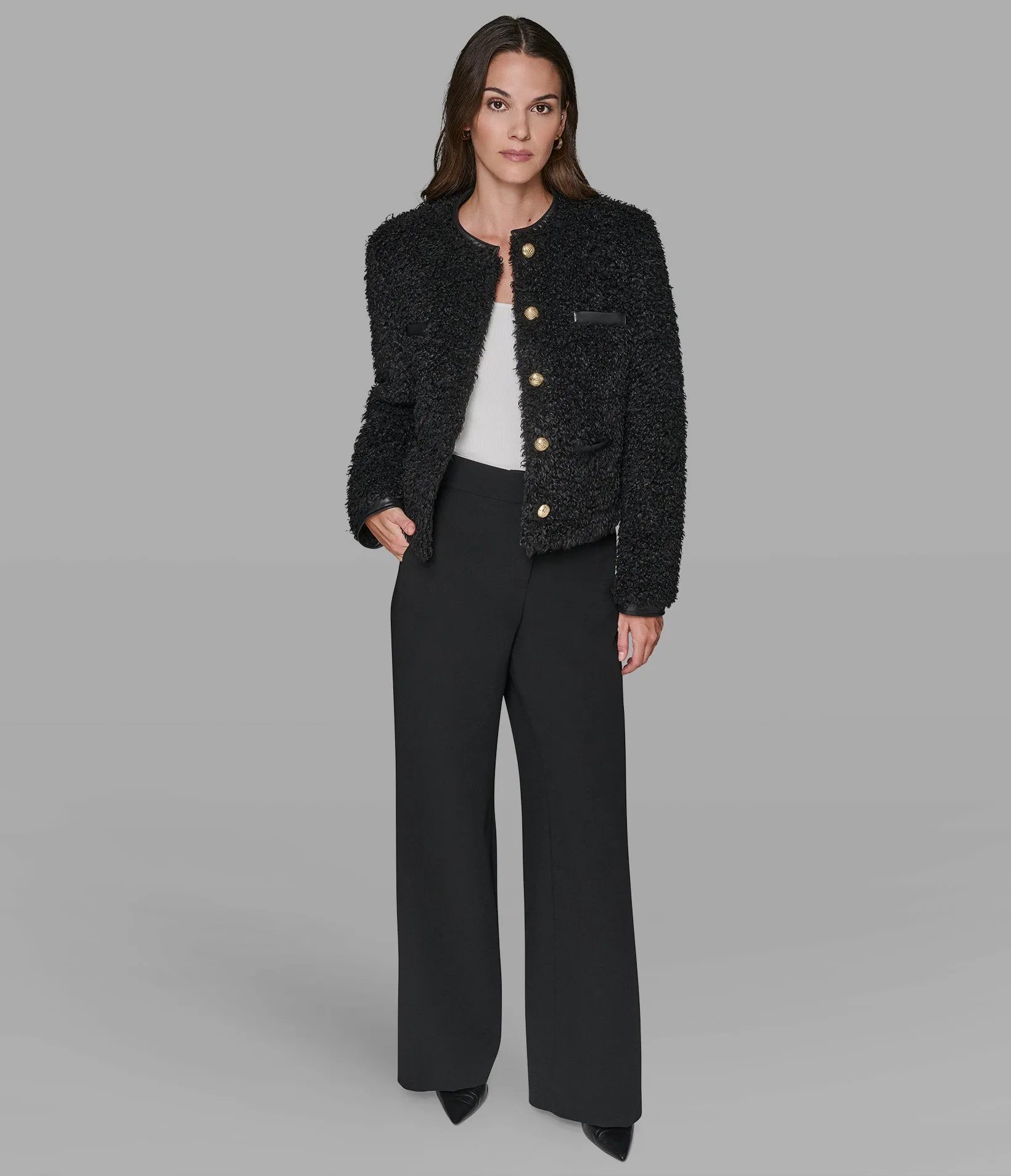 FAUX SHEARLING COAT sold by Karl Lagerfeld Paris product image thumbnail 3