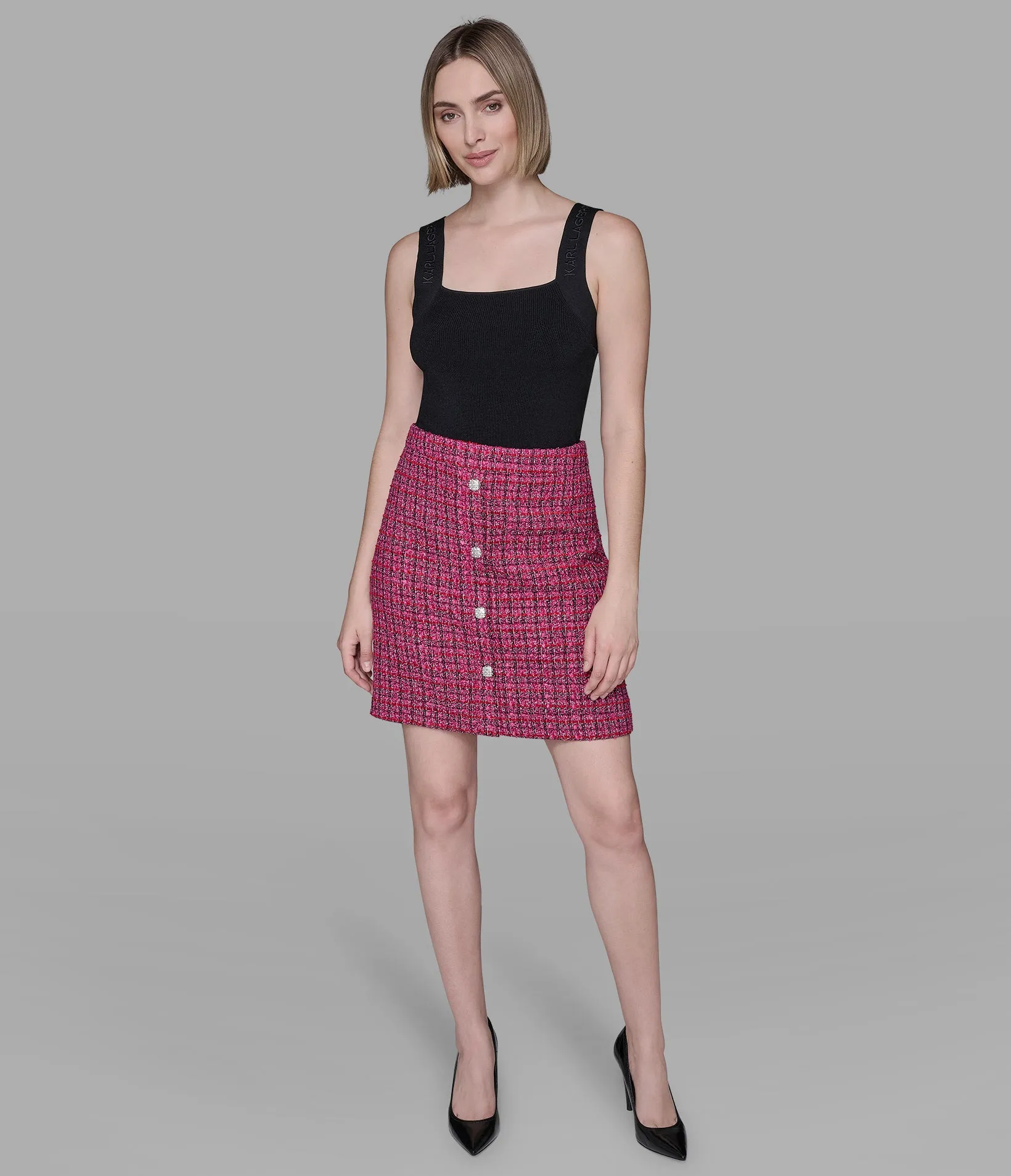 TWEED SKIRT sold by Karl Lagerfeld Paris product image thumbnail 4