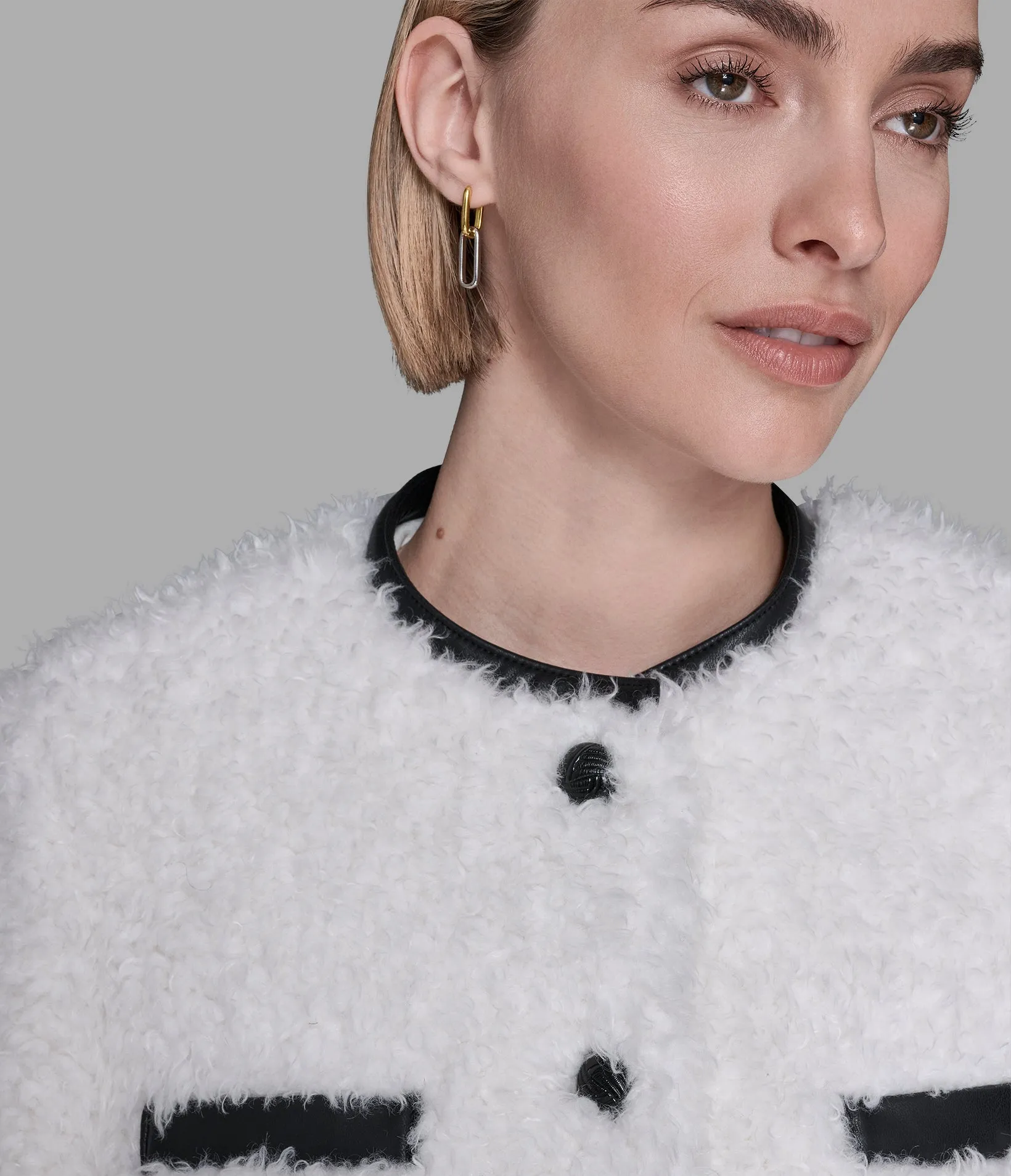 FAUX SHEARLING COAT sold by Karl Lagerfeld Paris product image thumbnail 5