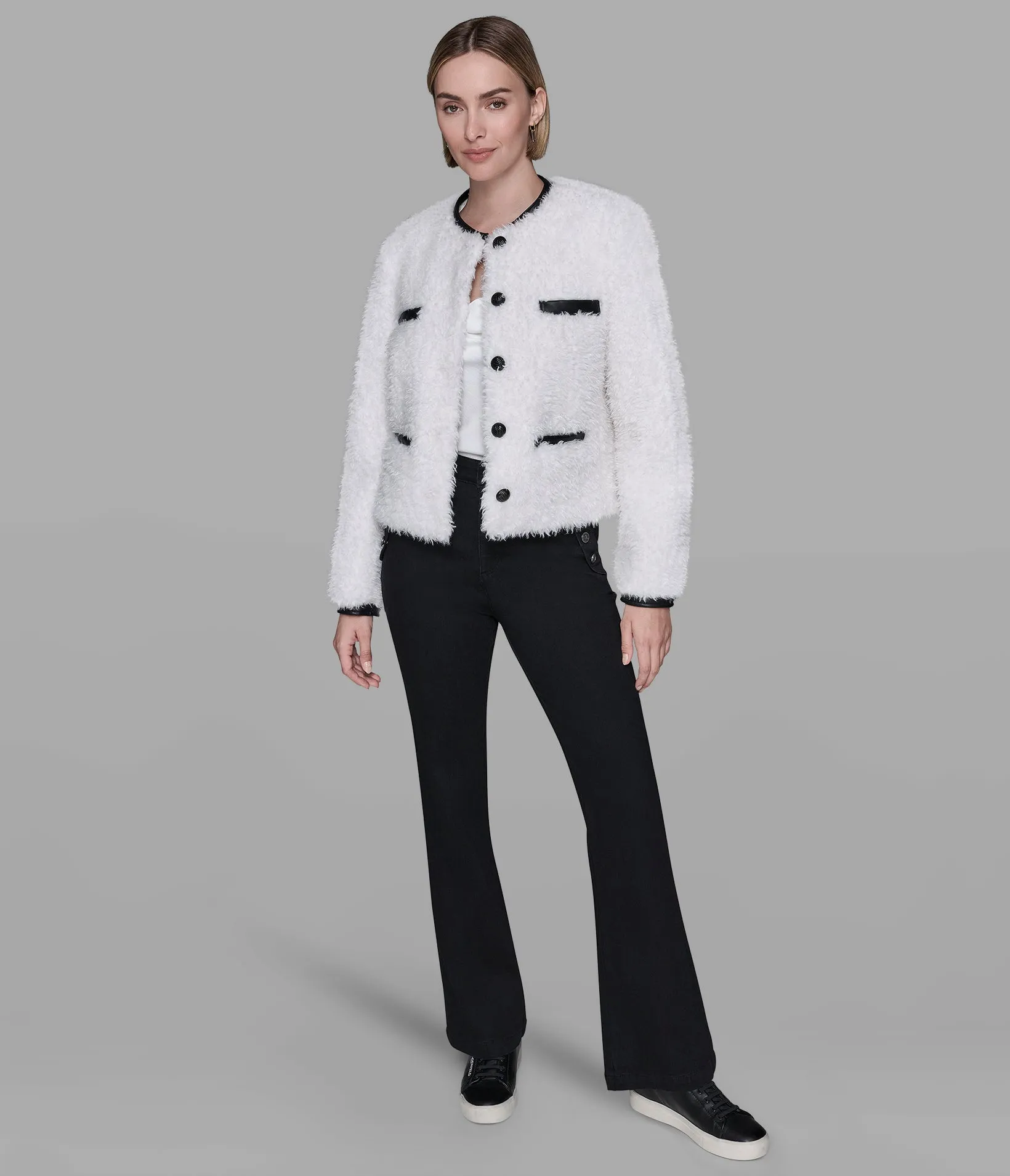 FAUX SHEARLING COAT sold by Karl Lagerfeld Paris product image thumbnail 3