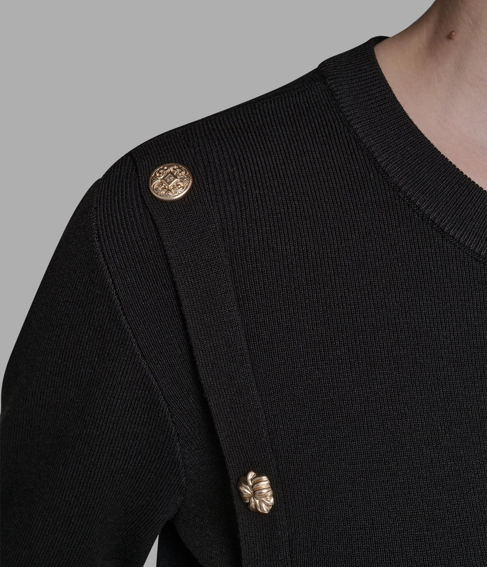 BUTTON-DETAILED SWEATER sold by Karl Lagerfeld Paris product image thumbnail 5