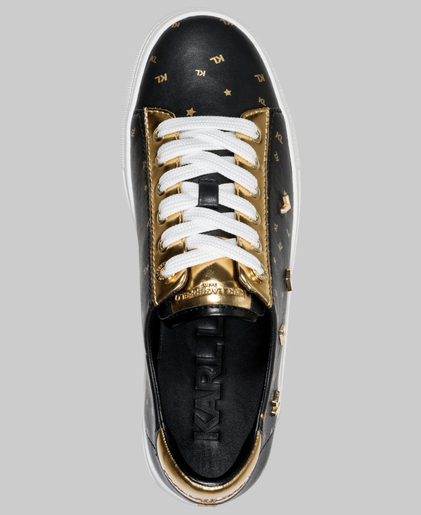 CATE FOIL LACE UP SNEAKER sold by Karl Lagerfeld Paris product image thumbnail 2