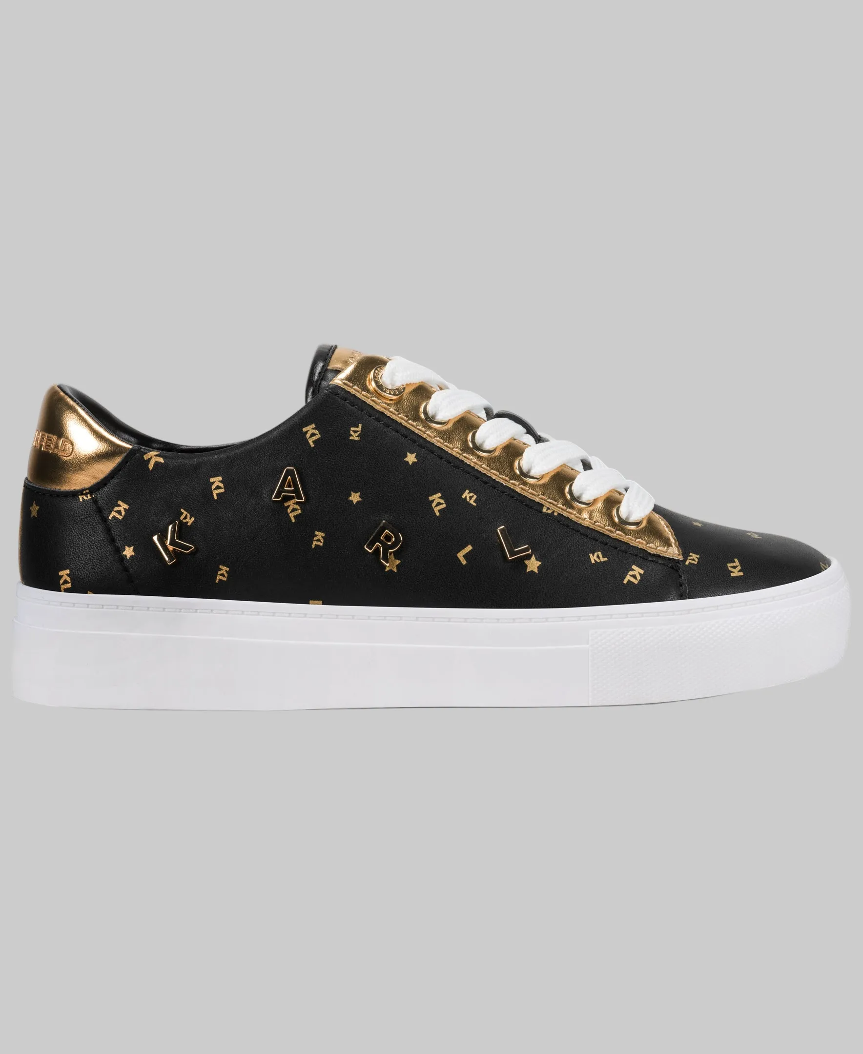 CATE FOIL LACE UP SNEAKER sold by Karl Lagerfeld Paris