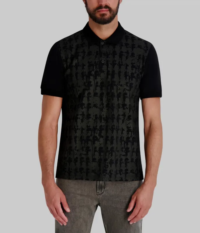 PIQUE ALL OVER KARL COLLARED POLO sold by Karl Lagerfeld Paris