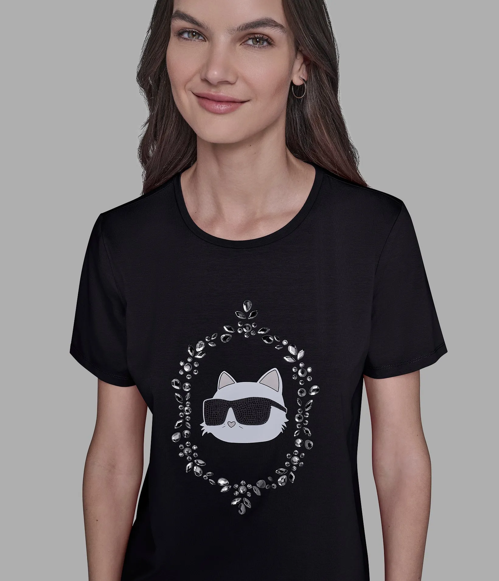 CHOUPETTE FRAME TEE sold by Karl Lagerfeld Paris product image thumbnail 5