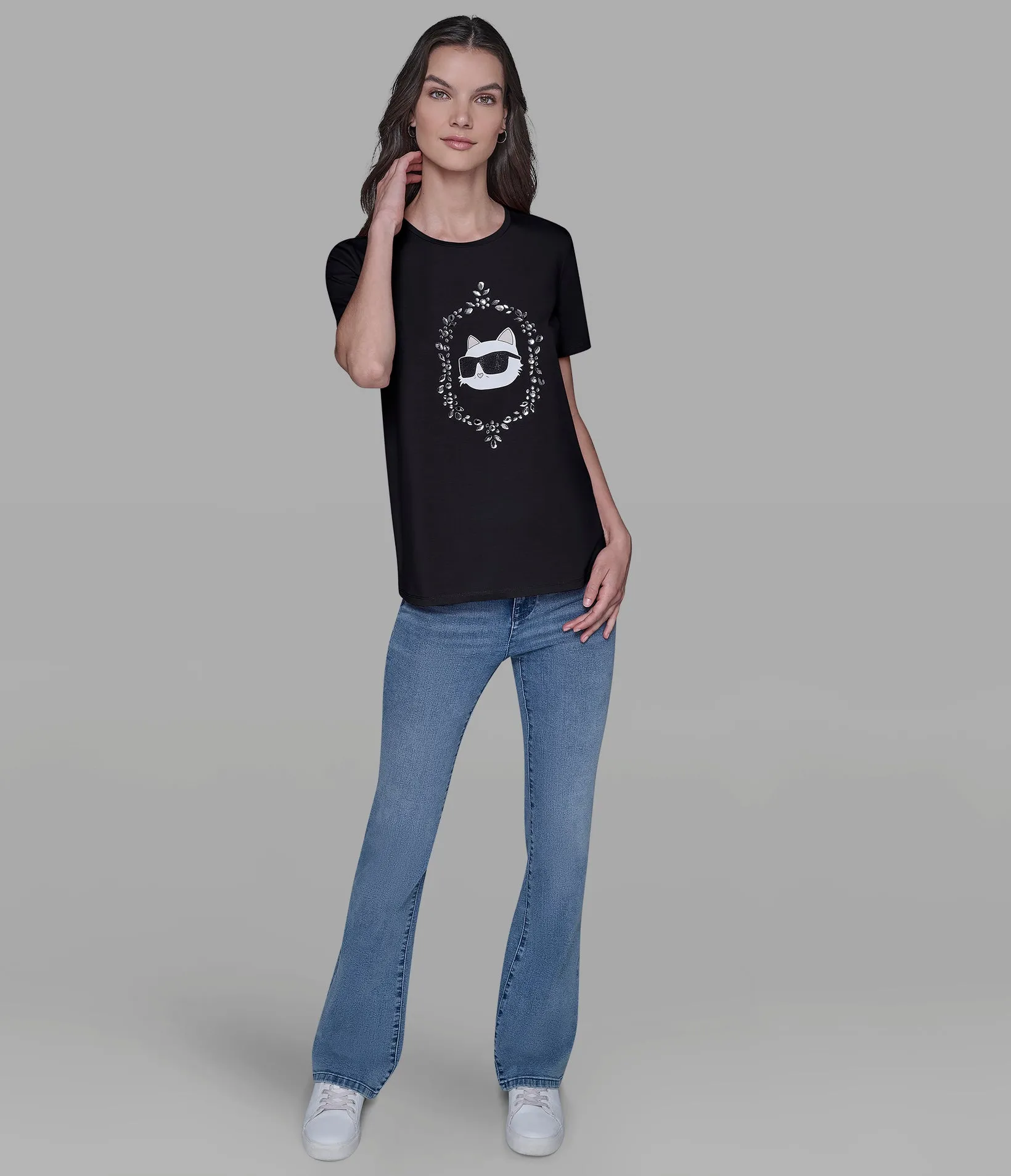 CHOUPETTE FRAME TEE sold by Karl Lagerfeld Paris product image thumbnail 3