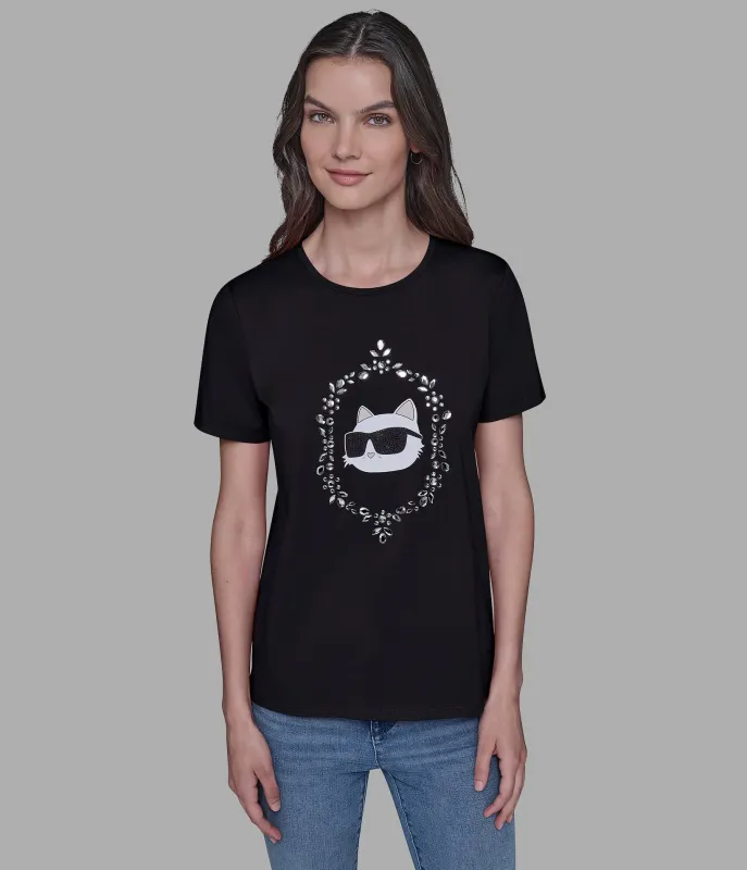 CHOUPETTE FRAME TEE sold by Karl Lagerfeld Paris