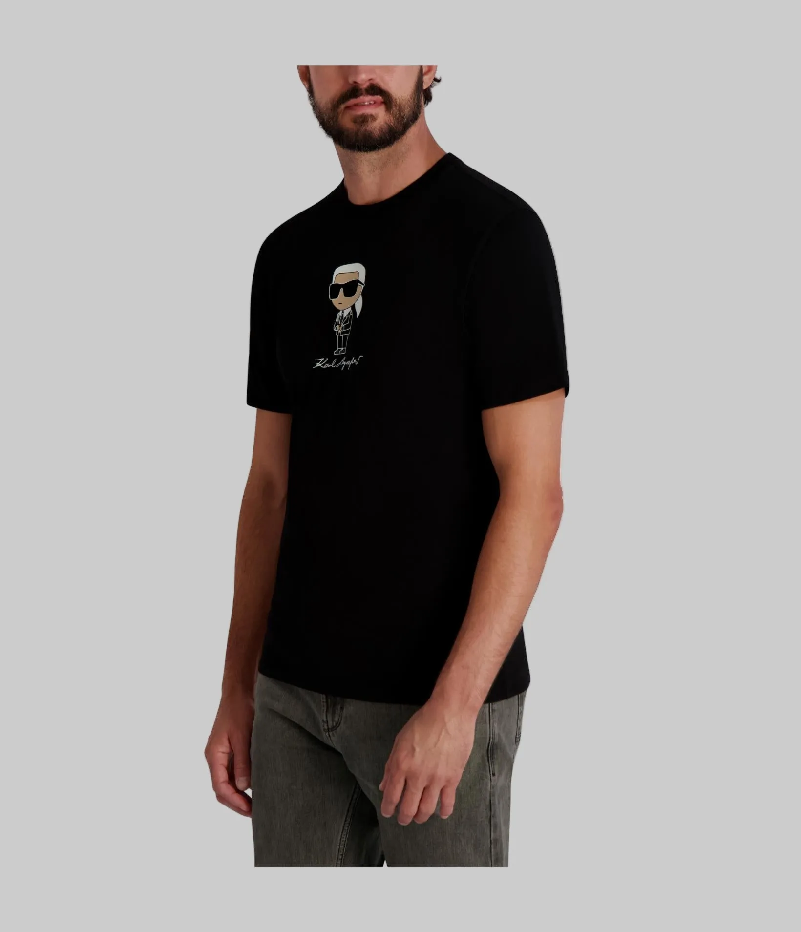 SMALL KARL WITH FLOCKING SUIT AND GLASSES TEE sold by Karl Lagerfeld Paris product image thumbnail 3