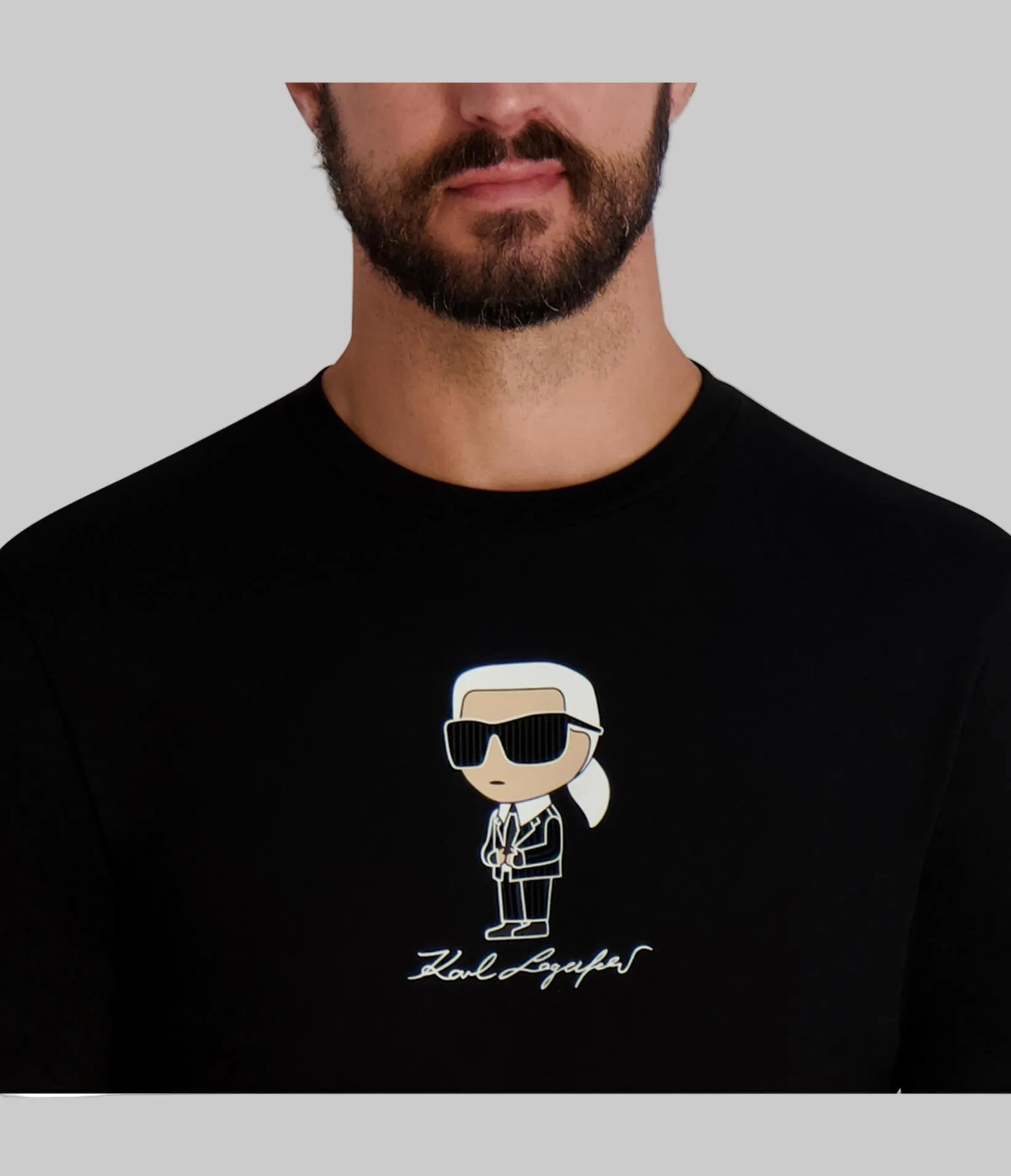 SMALL KARL WITH FLOCKING SUIT AND GLASSES TEE sold by Karl Lagerfeld Paris product image thumbnail 5