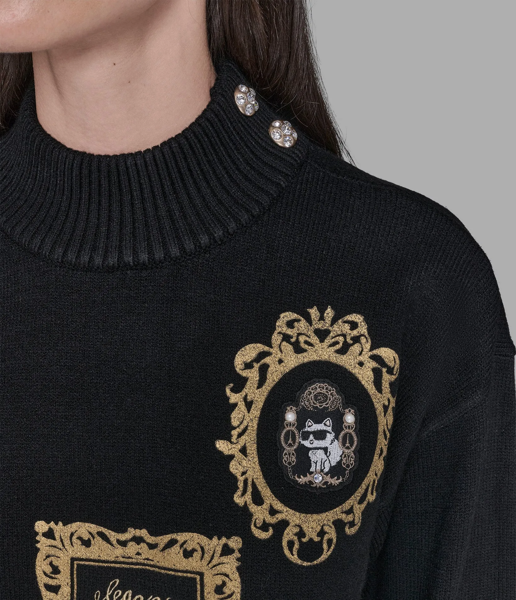 KARL AND CHOUPETTE FRAME SWEATER sold by Karl Lagerfeld Paris product image thumbnail 5