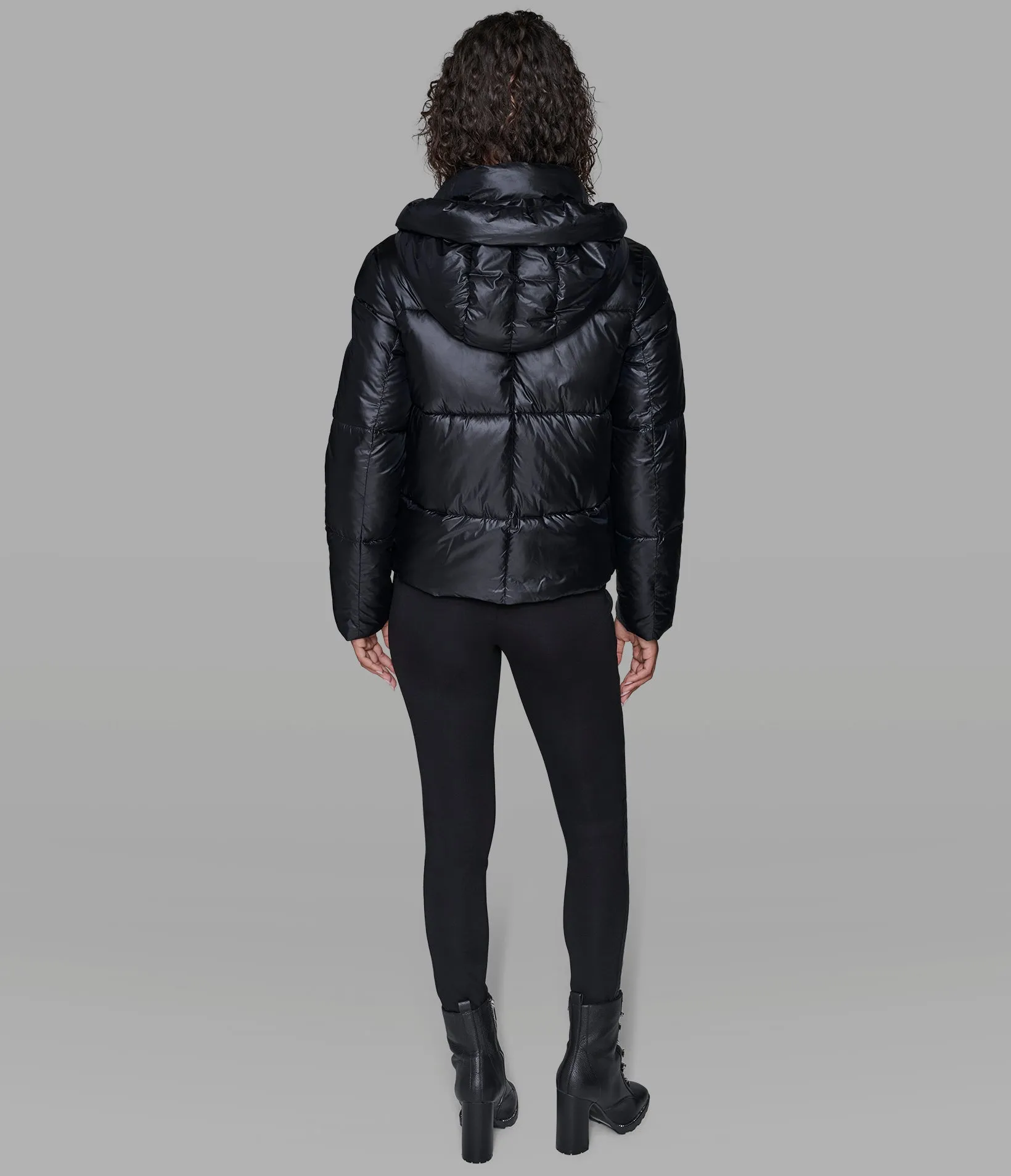 SHORT HOODED PUFFER sold by Karl Lagerfeld Paris product image thumbnail 2