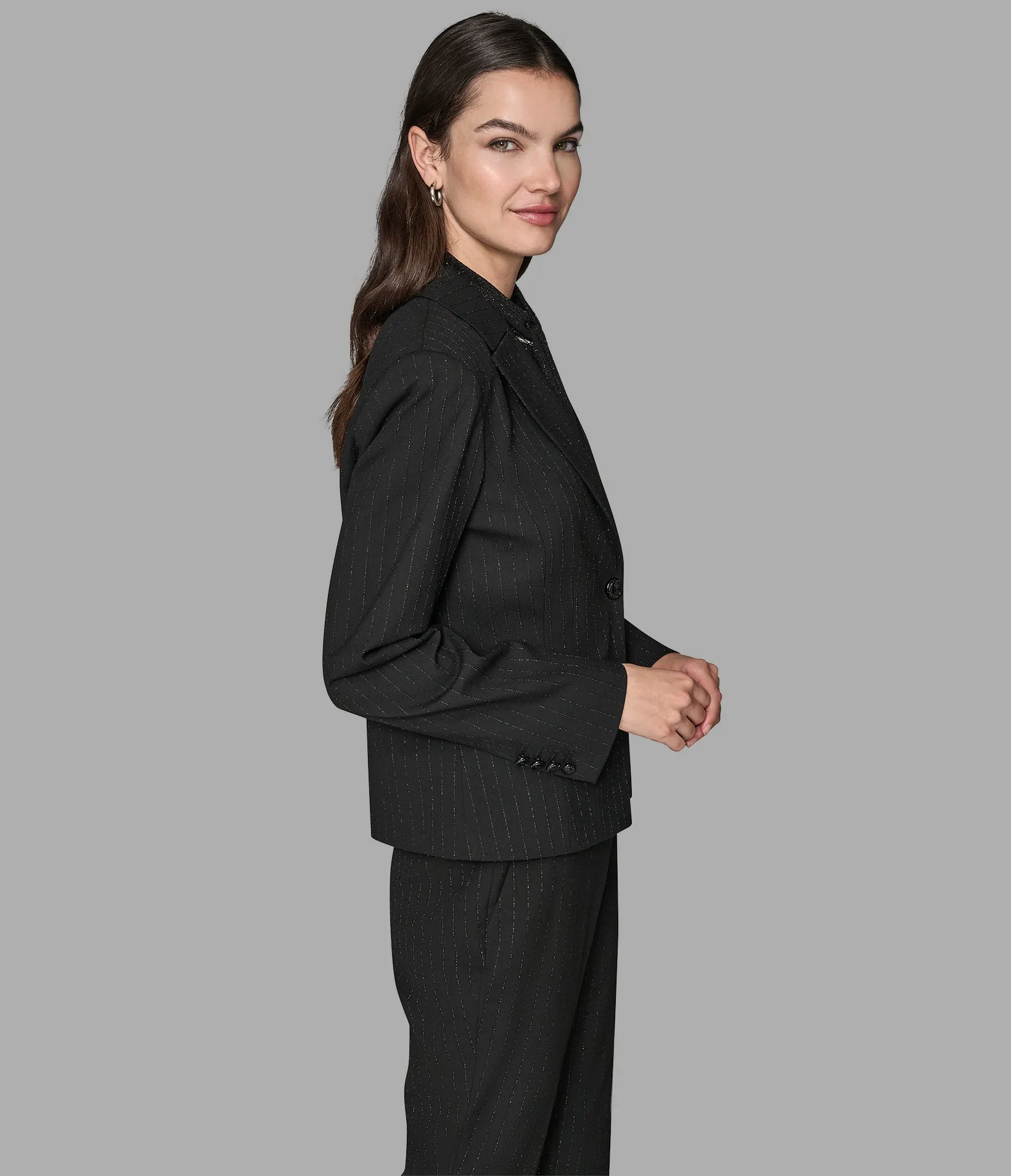 ONE-BUTTON JACKET sold by Karl Lagerfeld Paris product image thumbnail 4