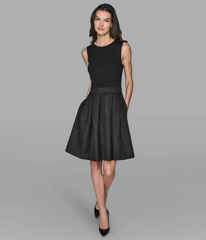 FIT AND FLARE DRESS sold by Karl Lagerfeld Paris