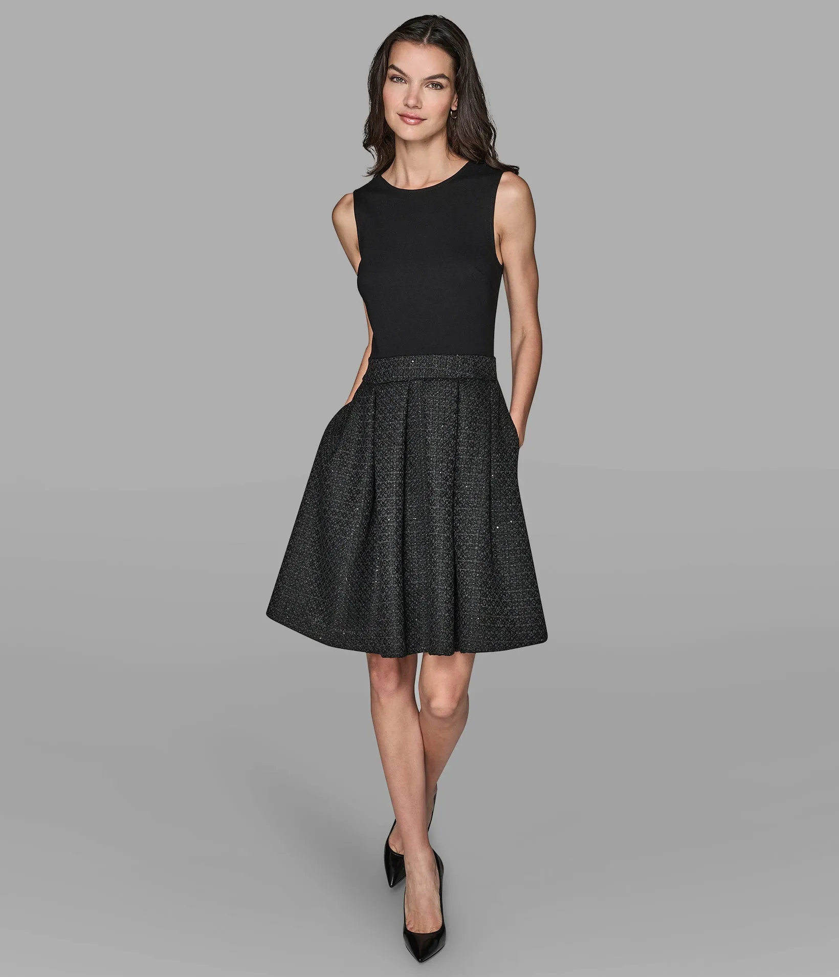 FIT AND FLARE DRESS sold by Karl Lagerfeld Paris