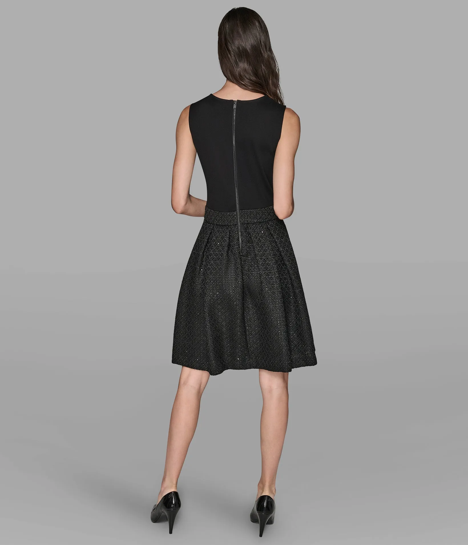 FIT AND FLARE DRESS sold by Karl Lagerfeld Paris product image thumbnail 2