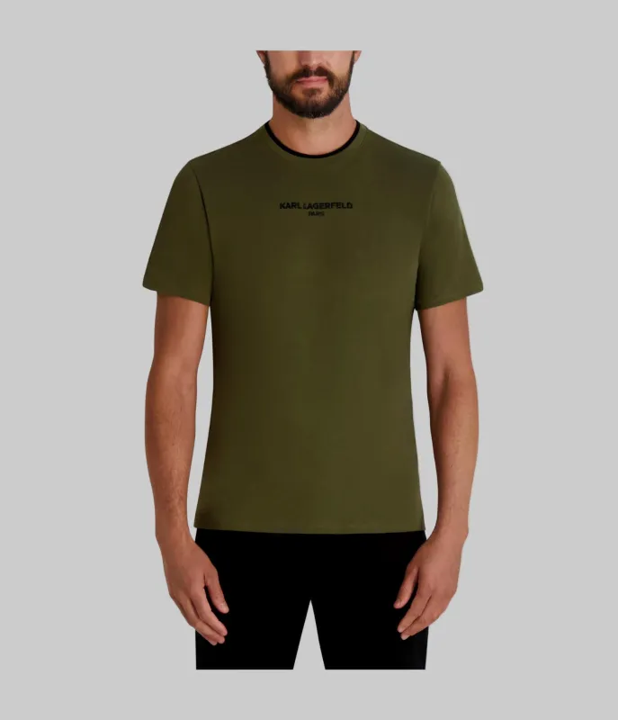 EMBROIDERED KARL LOGO TEE sold by Karl Lagerfeld Paris