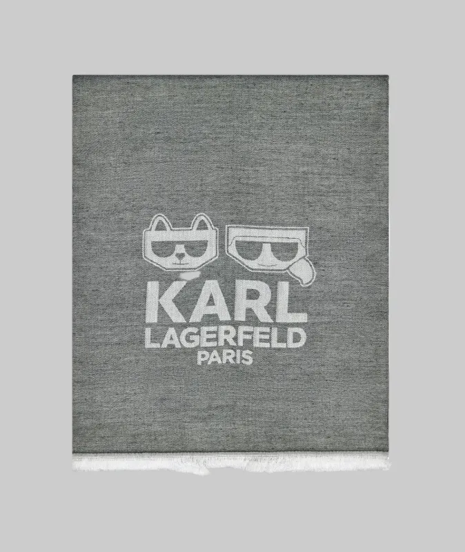 KARL & CHOUPETTE PASHMINA sold by Karl Lagerfeld Paris