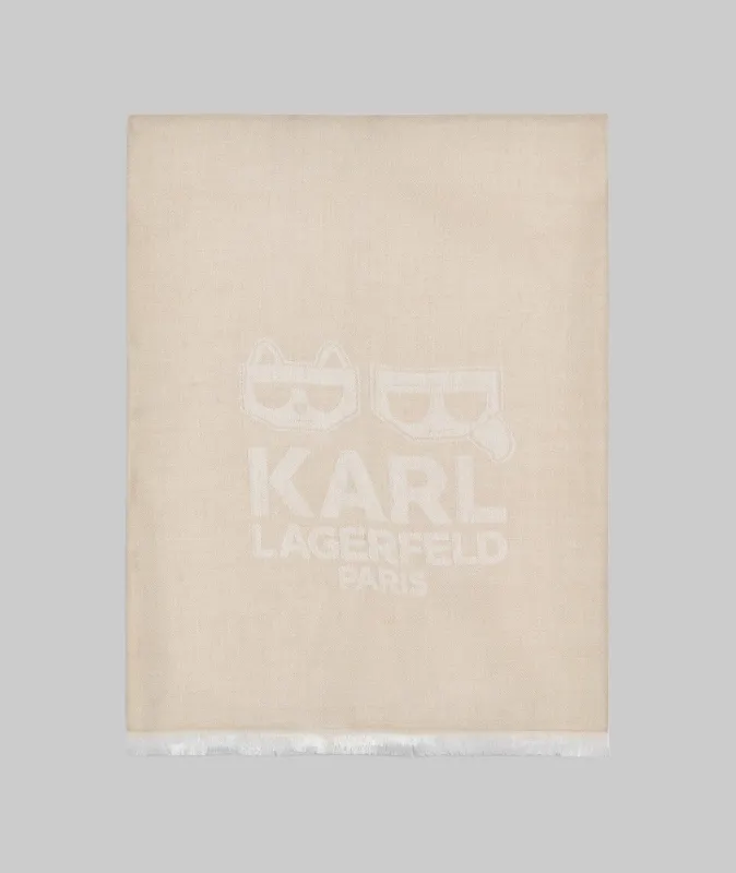 KARL & CHOUPETTE PASHMINA sold by Karl Lagerfeld Paris