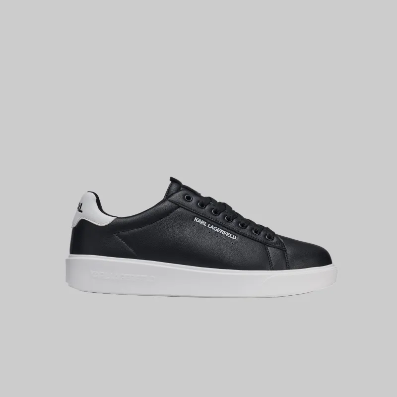 LEATHER SNEAKER WITH SIDE LOGO sold by Karl Lagerfeld Paris