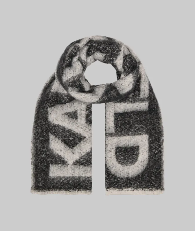 LOGO FLUFFY BLANKET SCARF sold by Karl Lagerfeld Paris