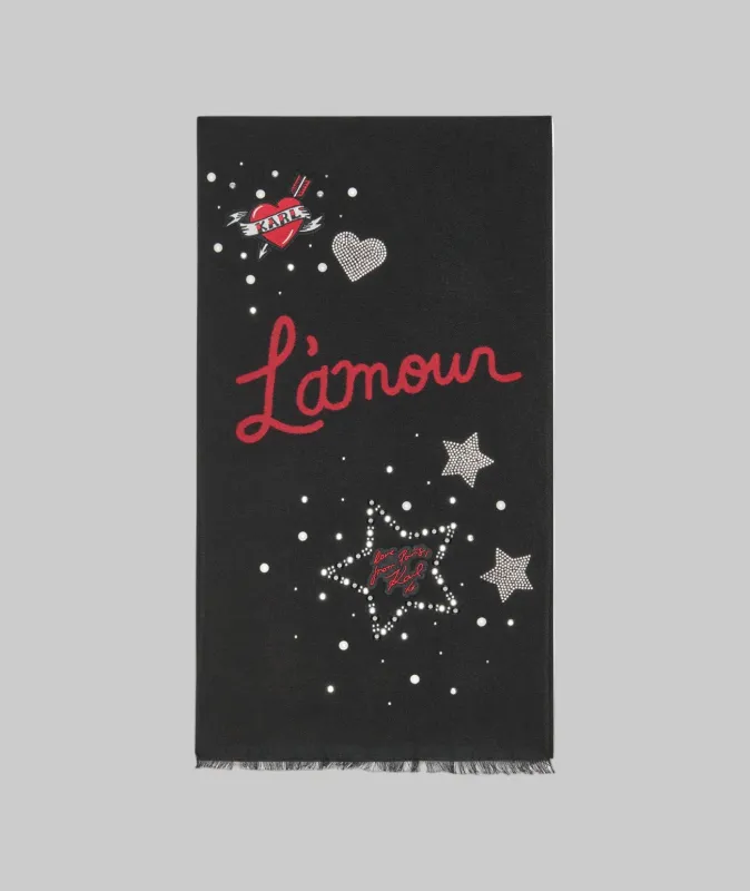 L'AMOUR BLANNKET SCARF sold by Karl Lagerfeld Paris