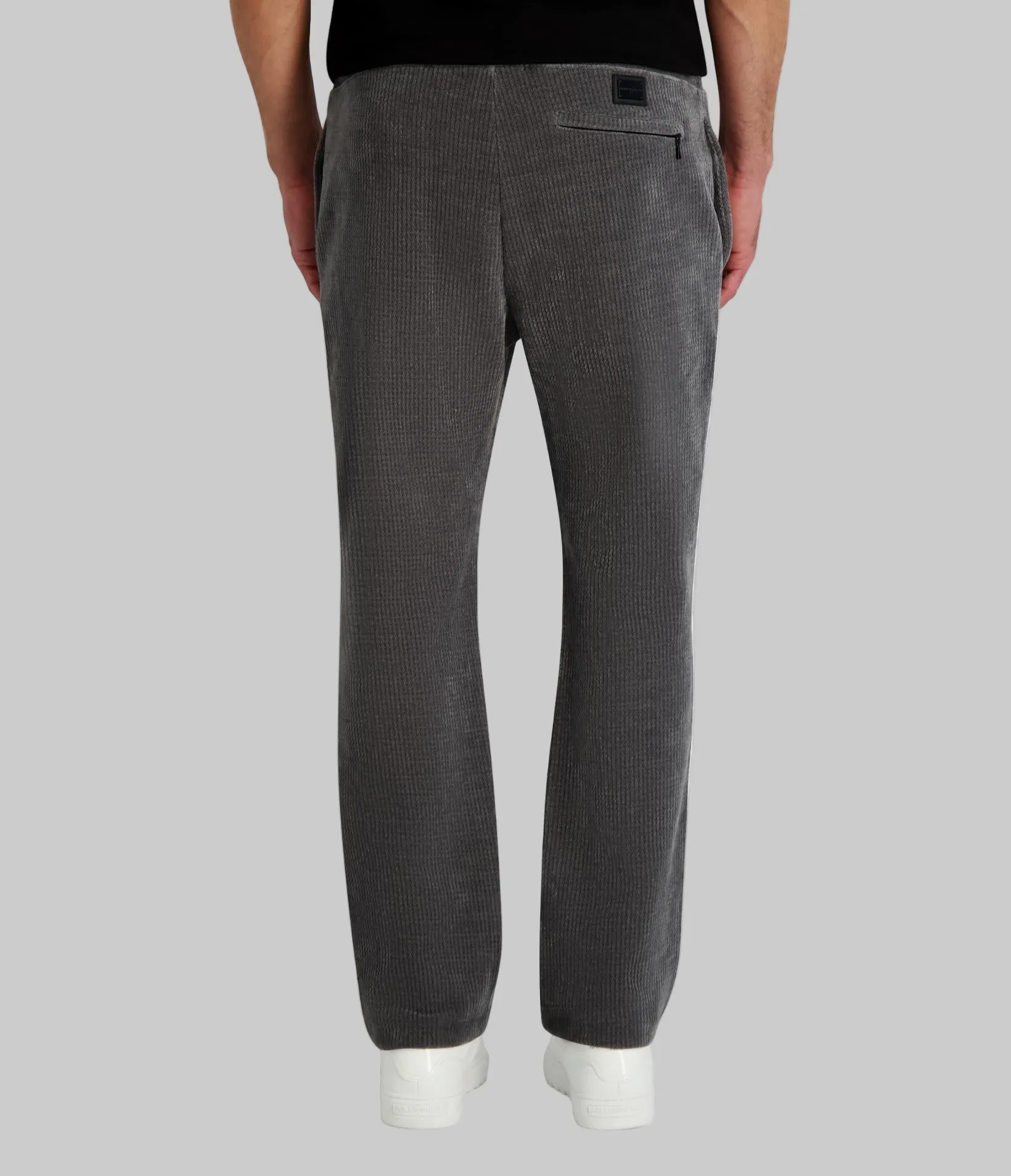 MID-RISE FAUX KNIT CORD JOGGER sold by Karl Lagerfeld Paris product image thumbnail 2