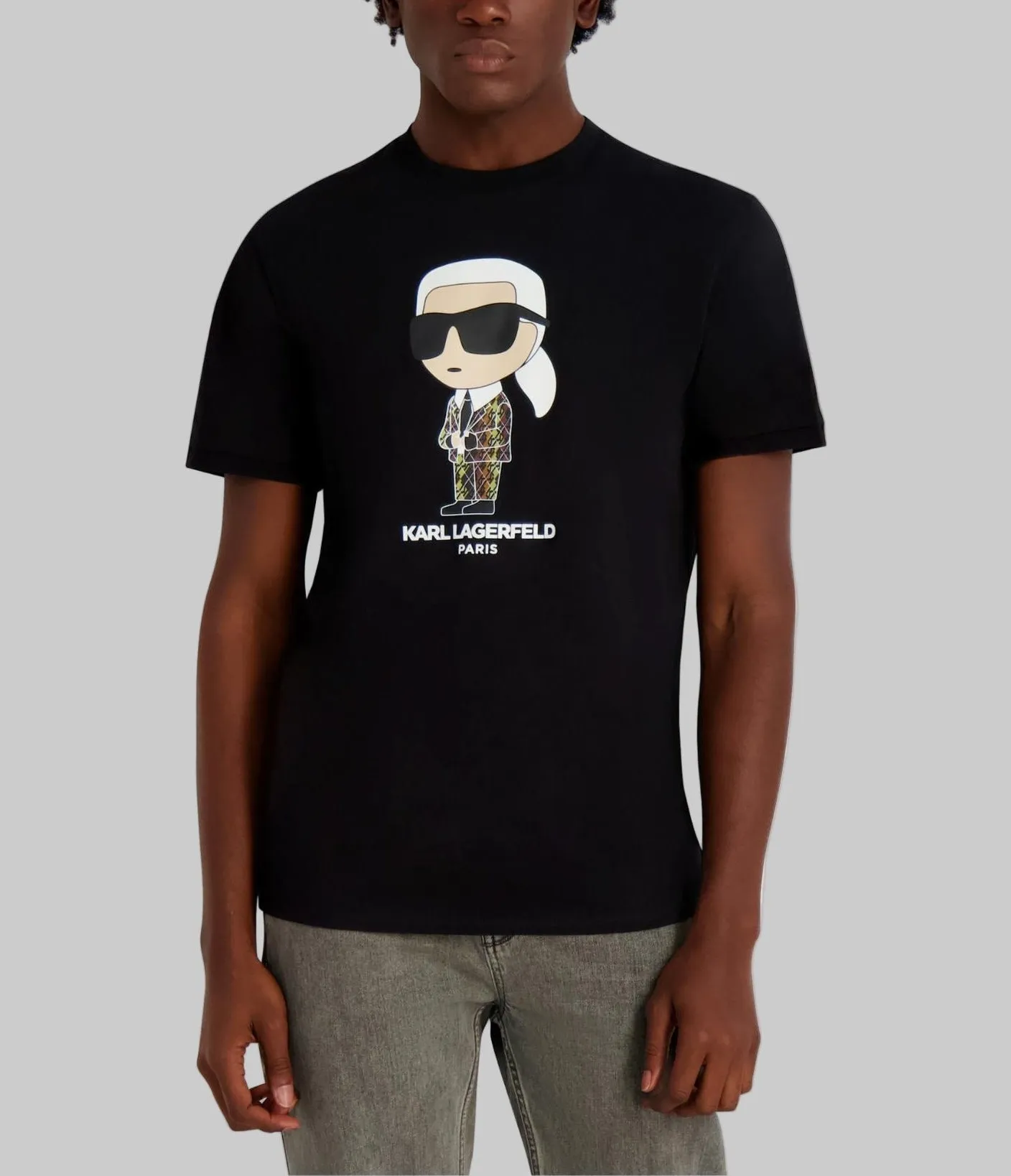 KARL WITH CAMO SUIT TEE sold by Karl Lagerfeld Paris