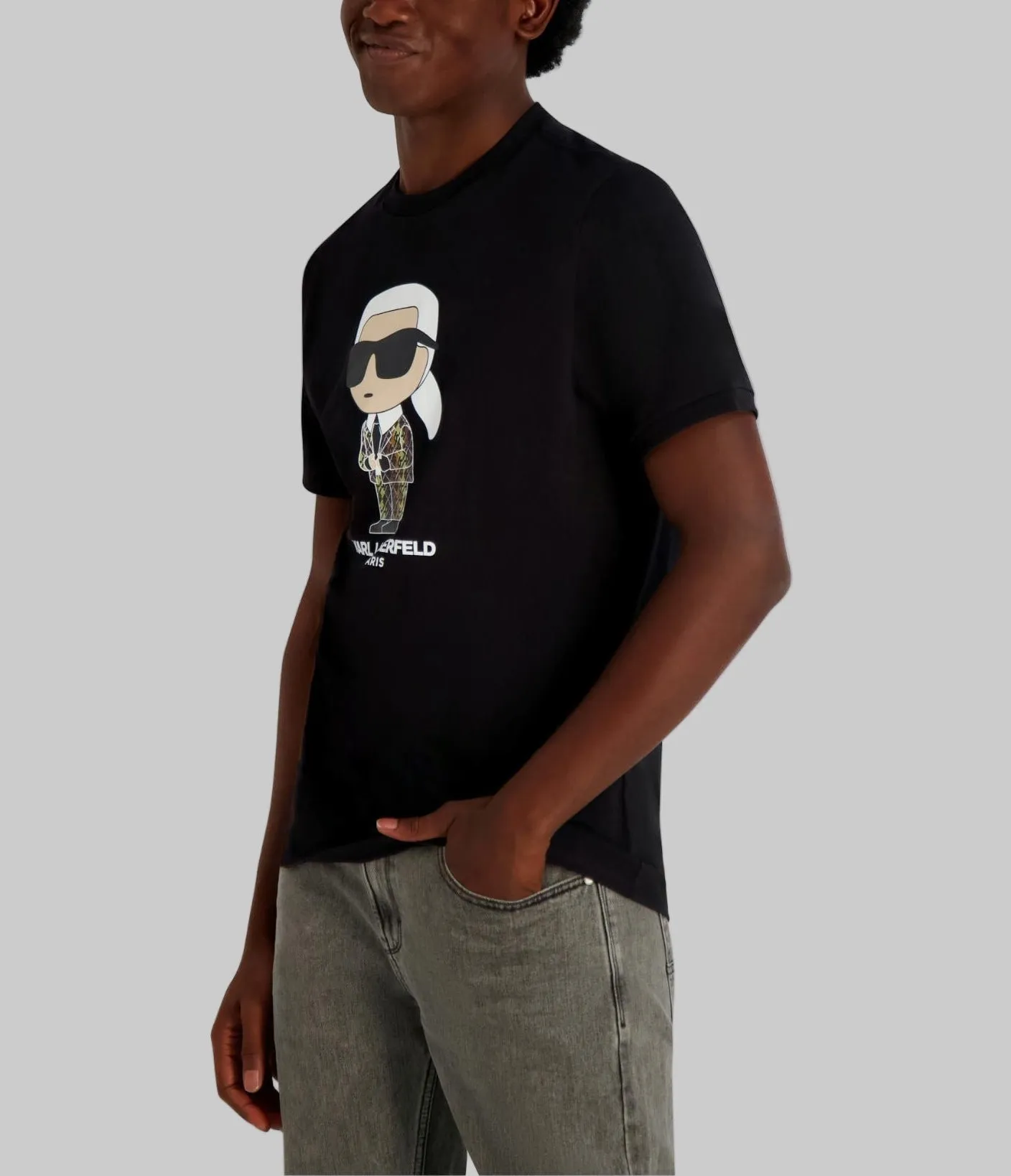 KARL WITH CAMO SUIT TEE sold by Karl Lagerfeld Paris product image thumbnail 3