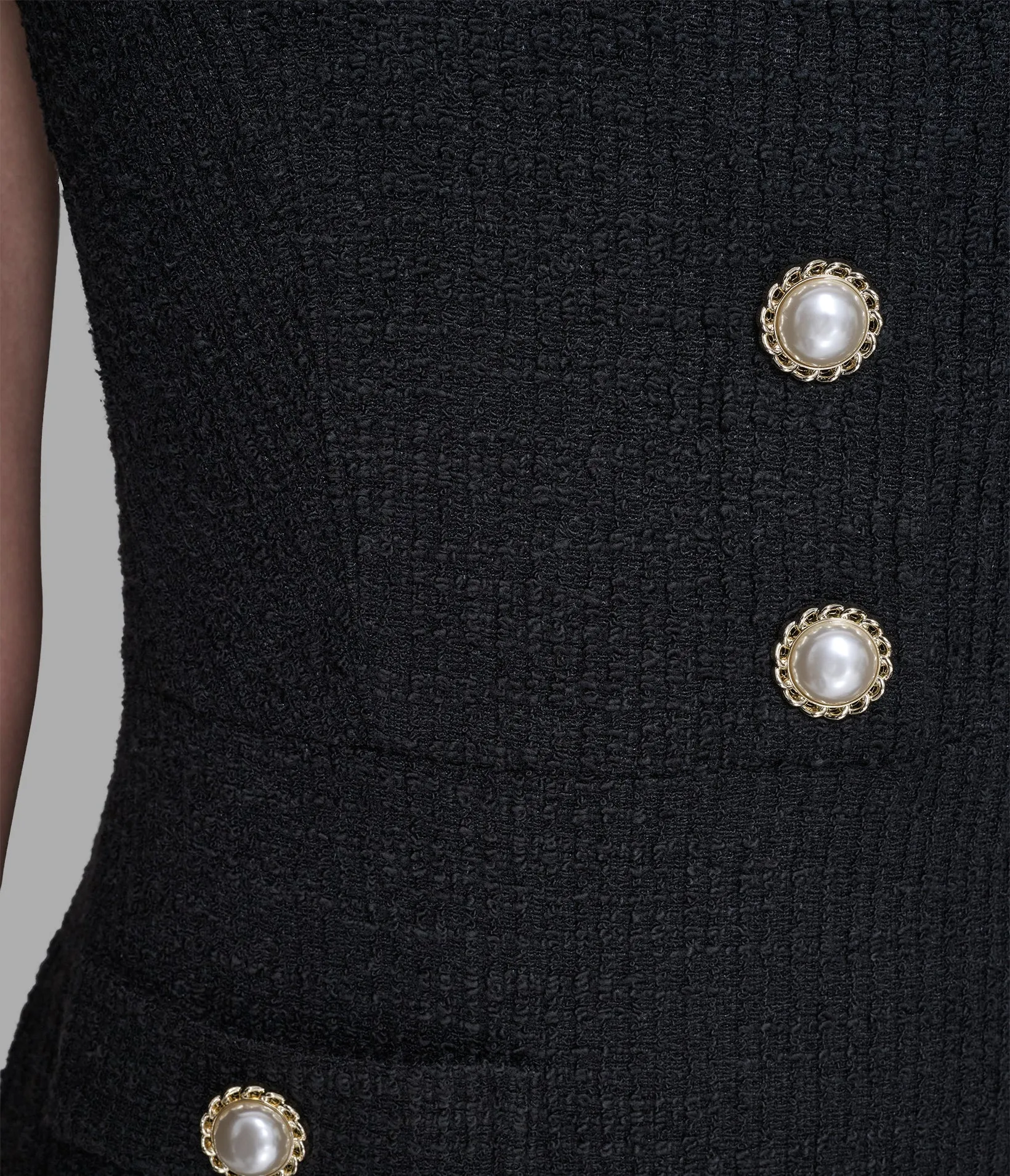 TWEED KNIT SHIFT DRESS sold by Karl Lagerfeld Paris product image thumbnail 5