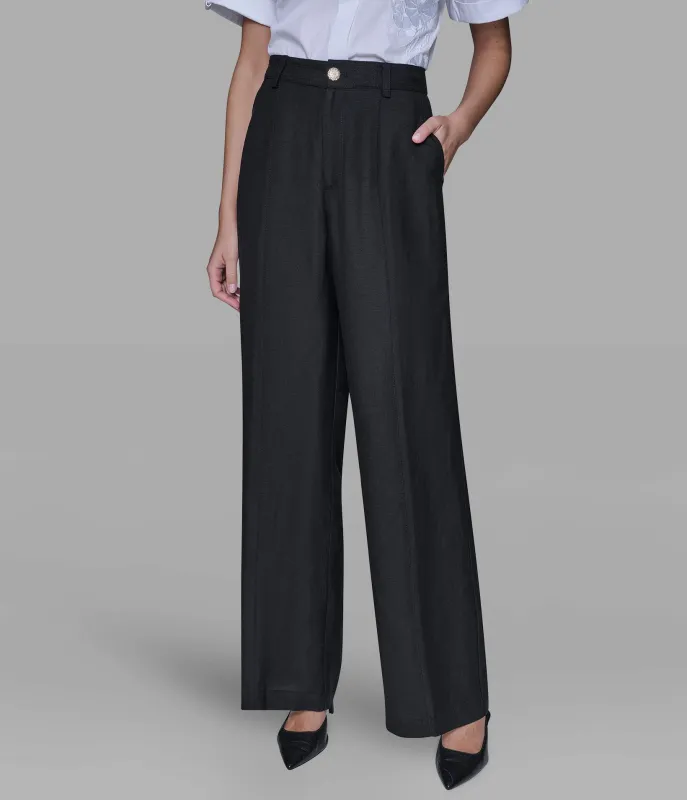 LINEN BLEND PANT sold by Karl Lagerfeld Paris