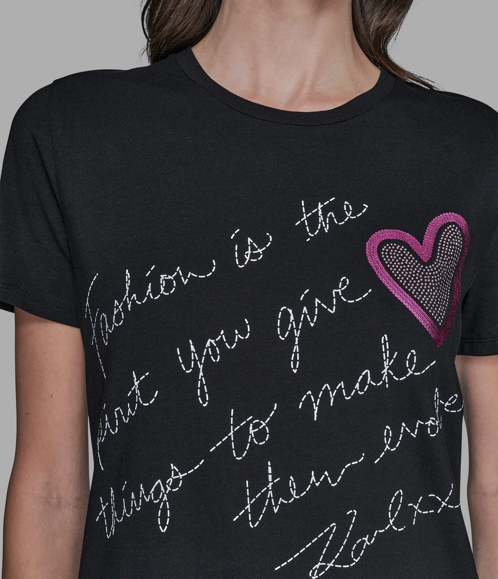 KARL QUOTE TEE sold by Karl Lagerfeld Paris product image thumbnail 4